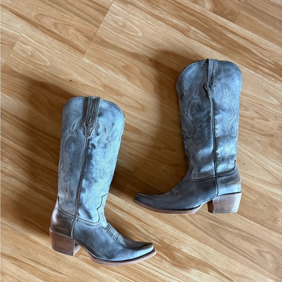 Beautiful Freebird Woodland Cowboy Boots - Ice - Sz 8